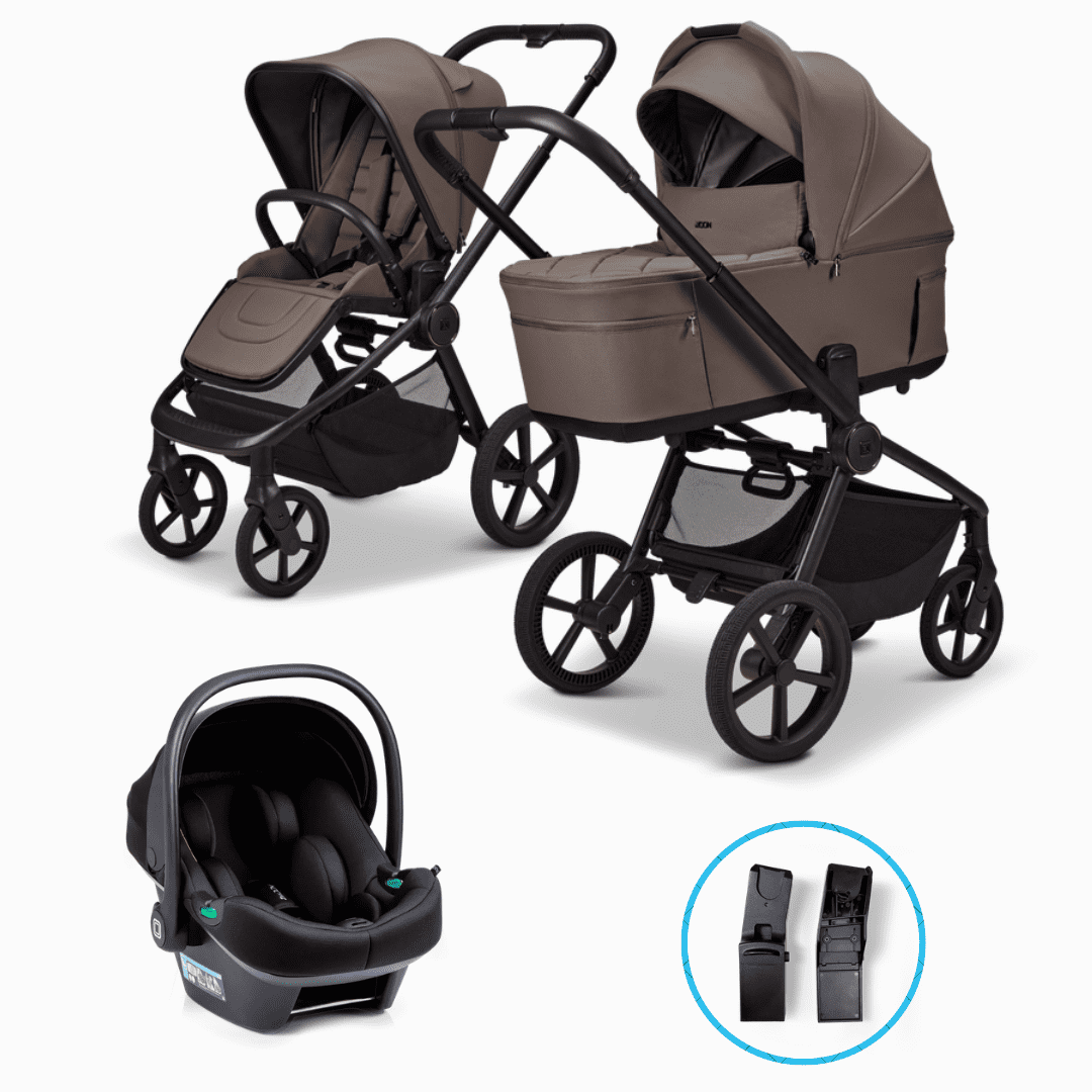 Moon RESEA Fold 3in1 Set Greige inkl. Babyschale LOLA