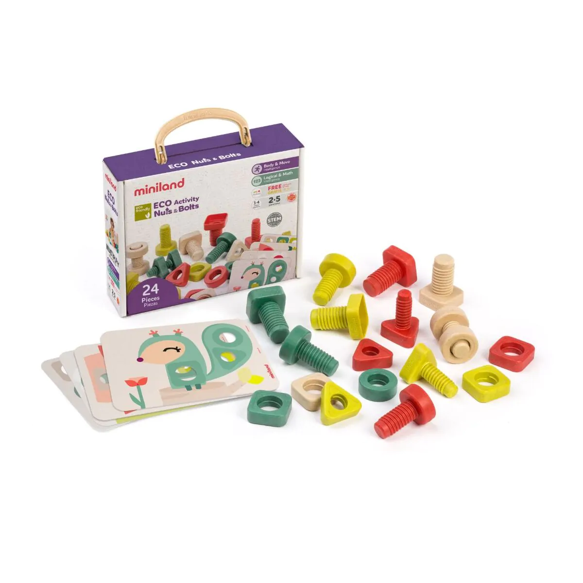miniland Schraubenset Nuts&Bolts