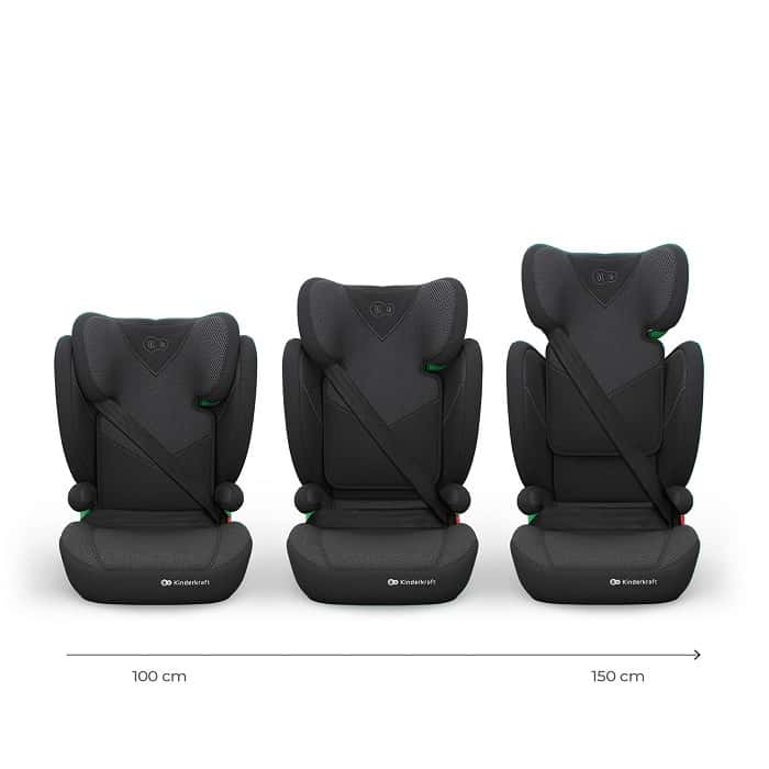 Kinderkraft Autositz JUNIOR FIX 2 PLUS Schwarz