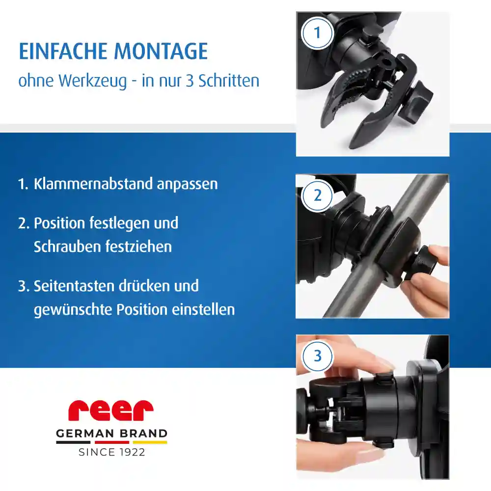 Reer Clip&Go Getränke- und Handyhalter