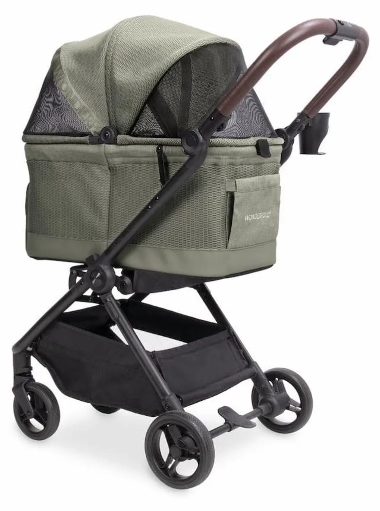 Wonderfold Bella-Haustier-Buggy Grün