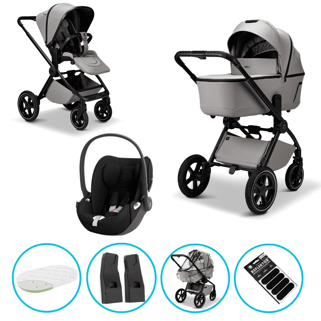 Moon GIO 2.0 Kombikinderwagen 3in1 Set inkl. Cloud T i-Size black