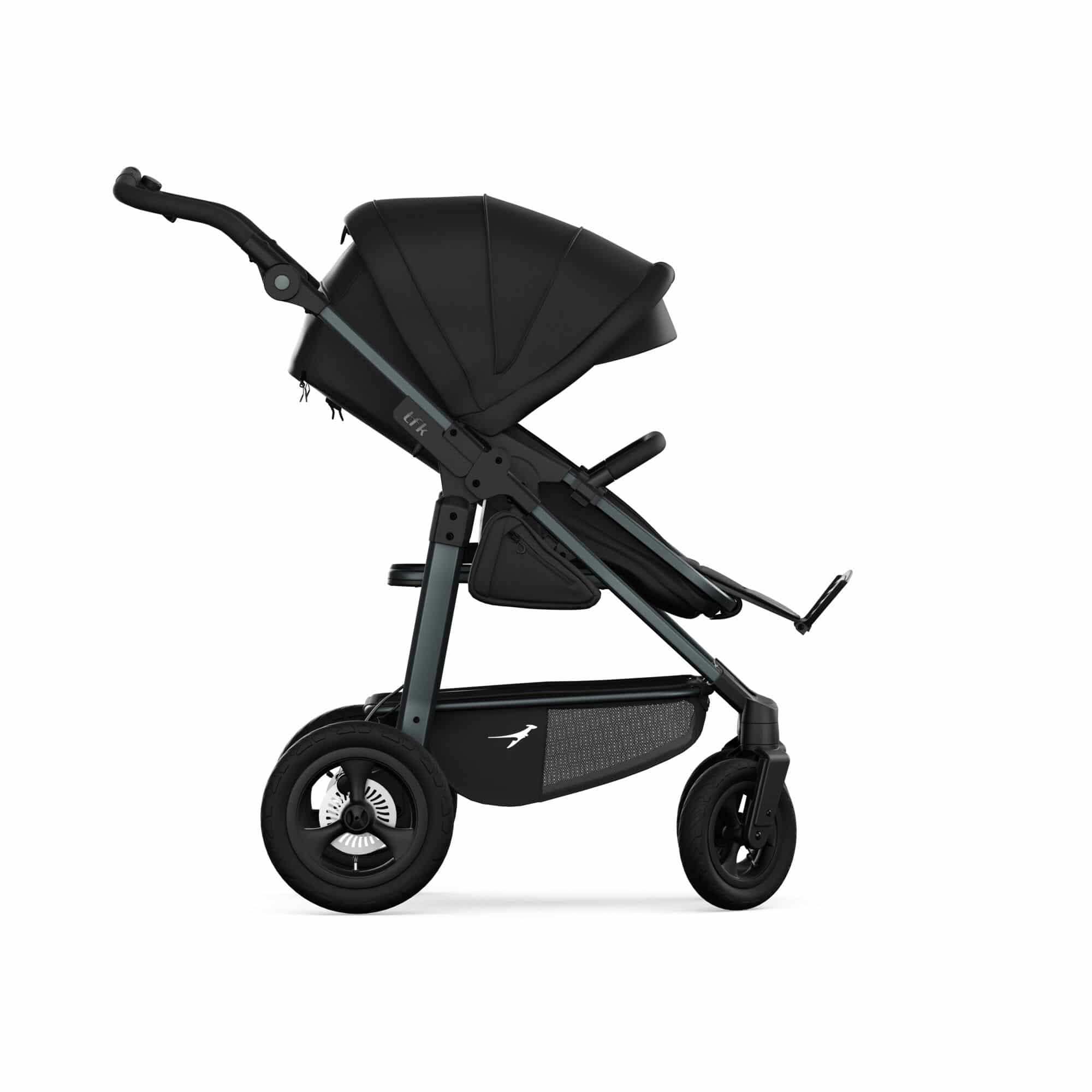 TFK Mono 4 3in1 Kinderwagen Set Schwarz mit CYBEX Cloud T i-Size Sepia Black & TFK Mono Adapter TFK Mono 4 3in1 Kinderwagen Set Schwarz mit CYBEX Cloud T i-Size Sepia Black & TFK Mono Adapter