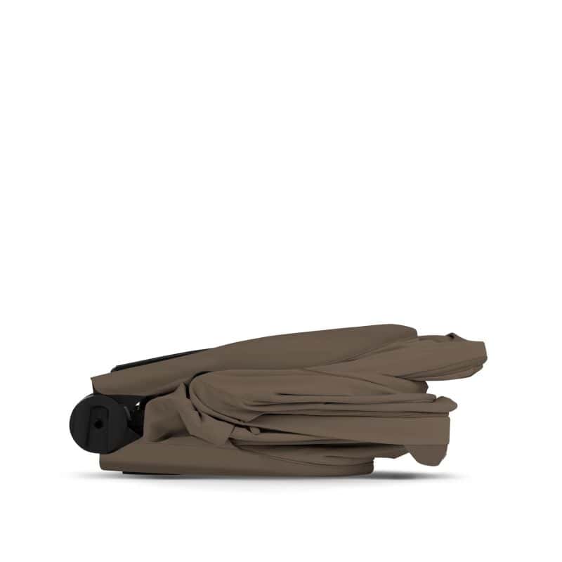 Cybex Priam Komfort Kinderwagen Set 4in1 Matt Black / Coconut Brown inkl. Cloud T Plus Coconut Brown und Base T