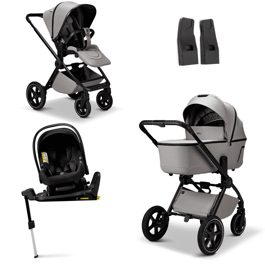 Moon GIO 2.0 Kombikinderwagen 4in1 Set inkl. Babyschale und Basisstation