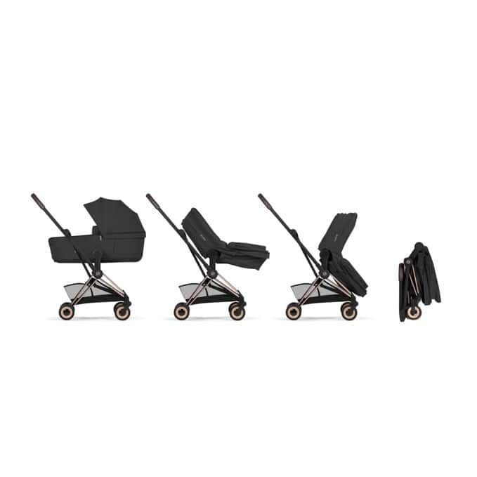 Cybex Coya Komfort Kombikinderwagen Rosegold Sepia Black