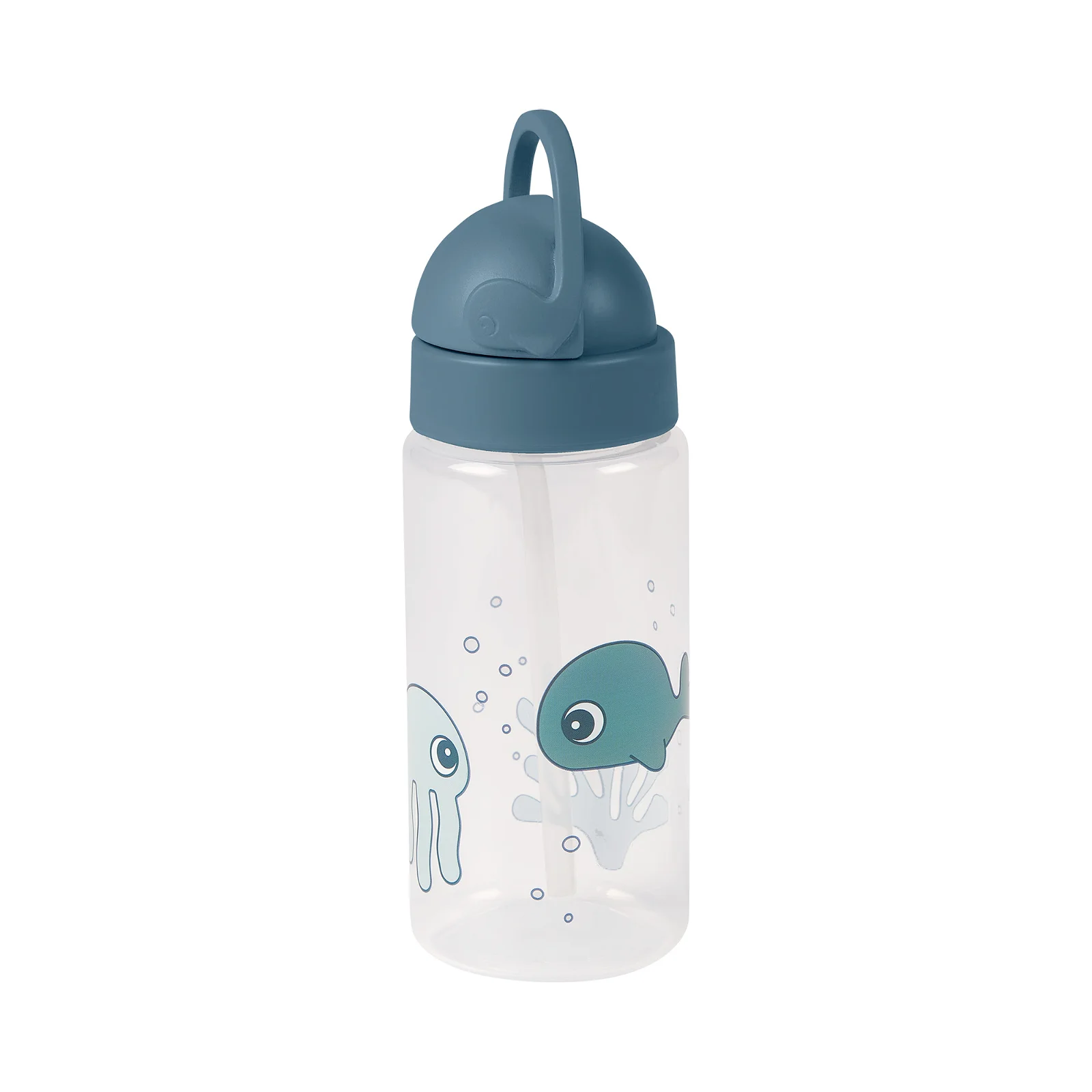 Done by Deer - Trinkflasche mit Strohhalm Sea Friends Blue Done by Deer - Trinkflasche mit Strohhalm Sea Friends Blue
