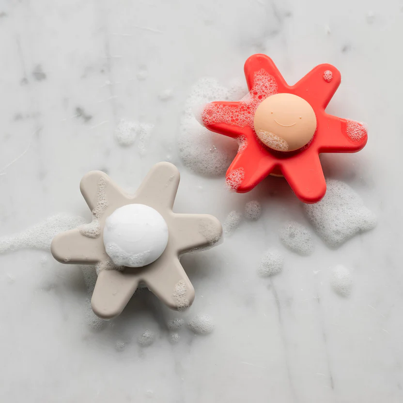 Nattou Spinner Blume SILICONE Rosa