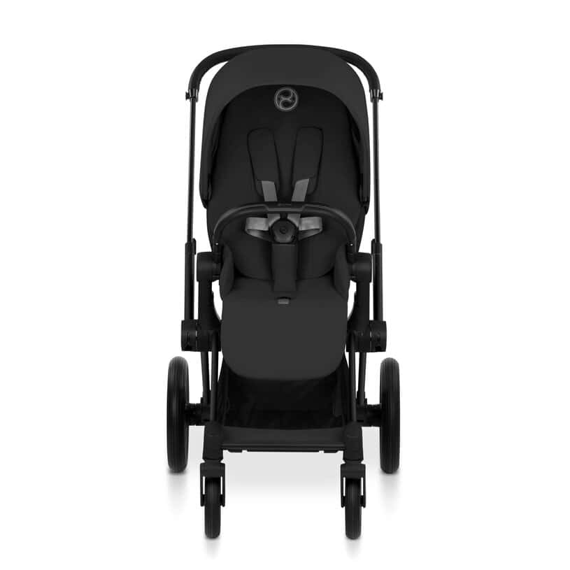 Cybex Priam Komfort Kinderwagen Set 4in1 Matt Black / Sepia Black inkl. Cloud T Plus Sepia Black und Base T
