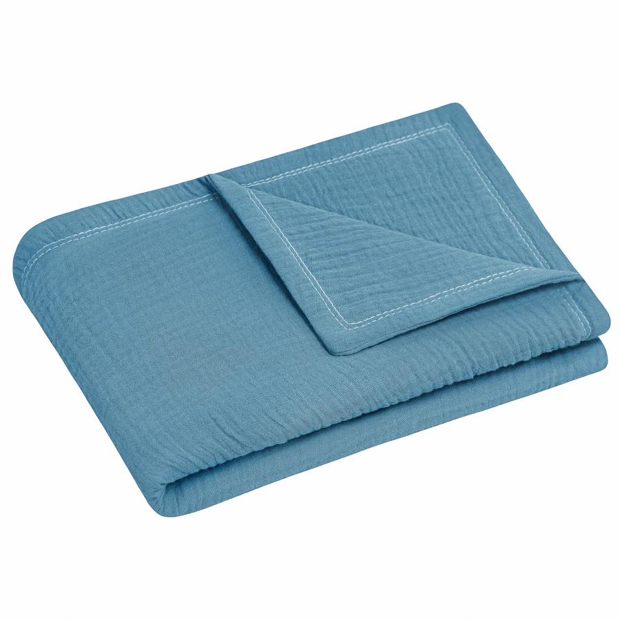 Zöllner Kuscheldecke Musselin blau Zöllner Kuscheldecke Musselin blau