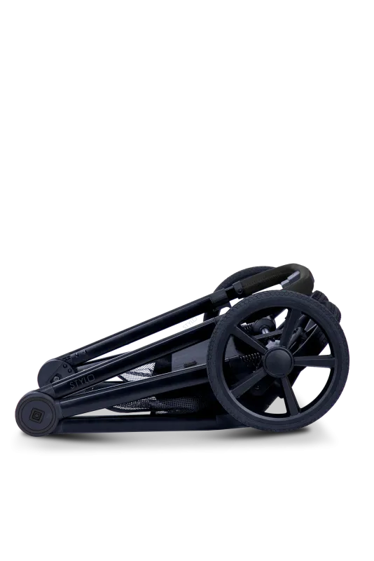 Moon STYLO 5in1 Kombikinderwagen-Set Onyx inkl. Wickeltasche, Regenverdeck und Adaptern