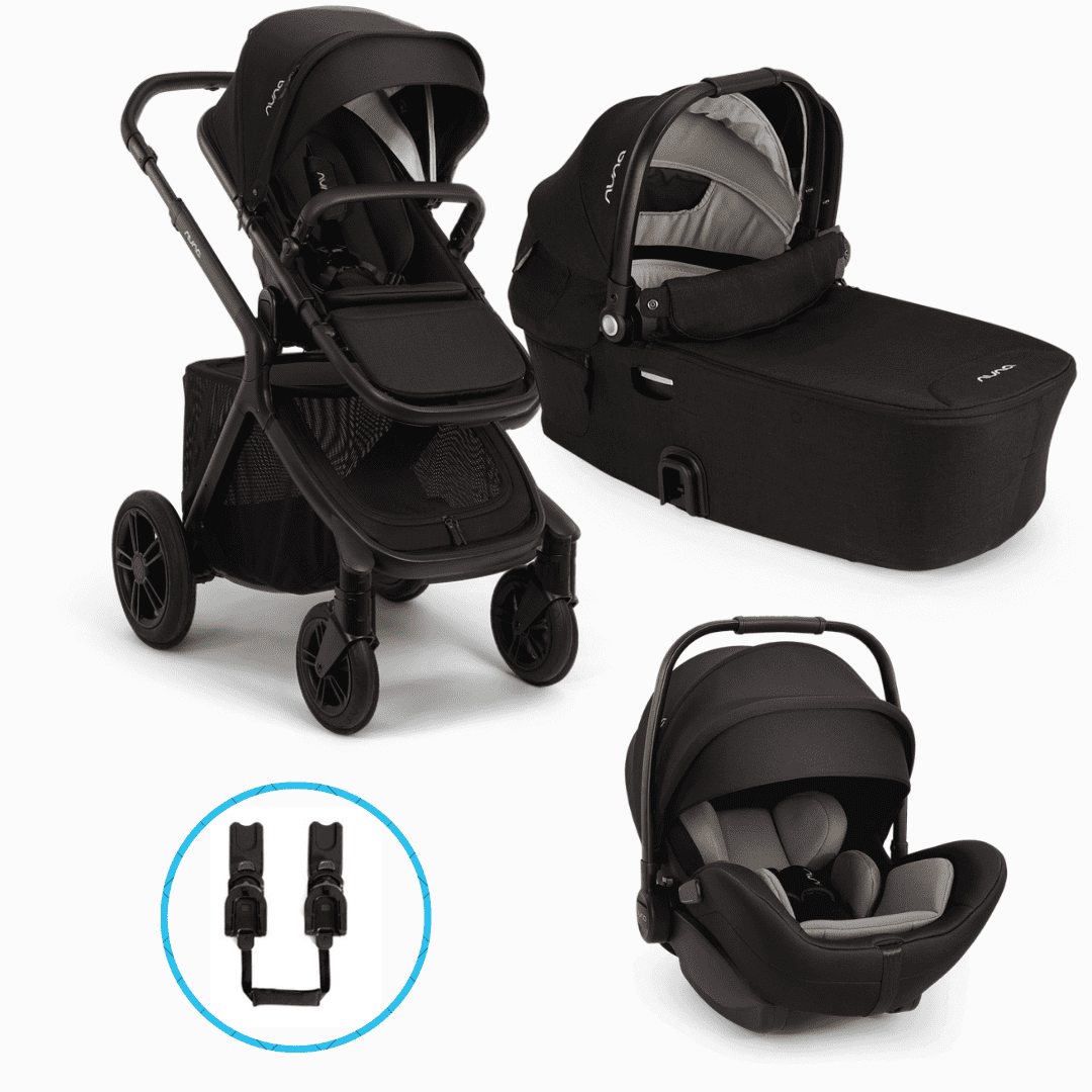 Nuna Demi Icon 4in1 Kinderwagen-Set Caviar inkl. Arra flex Caviar