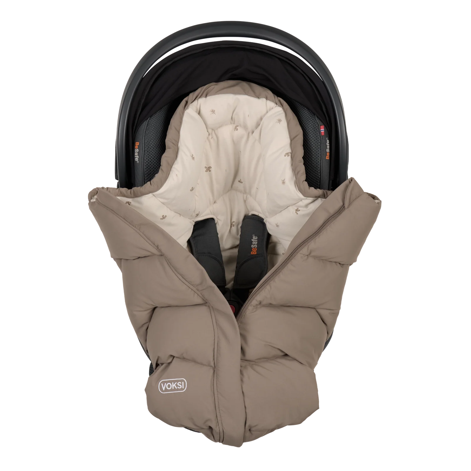 VOKSI Move Fußsack für Babyschale Walnut