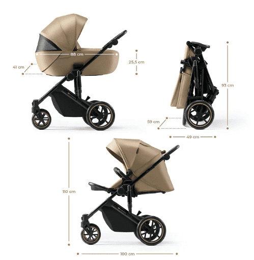 Kinderkraft Kinderwagen 3in1 PRIME 2 PRO Beige Kinderkraft Kinderwagen 3in1 PRIME 2 PRO Beige