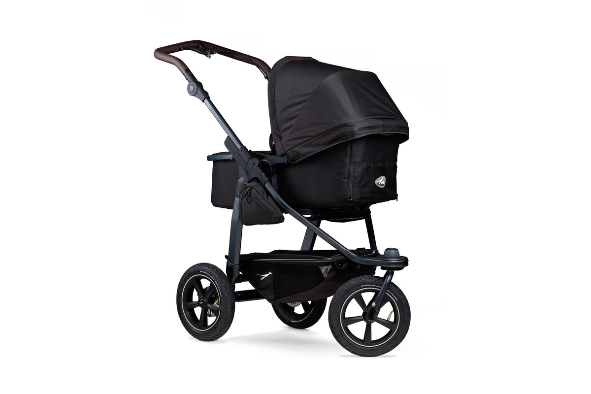 TFK Mono 2 Kombikinderwagen inkl. gratis Wickelrucksack Lufträder - schwarz