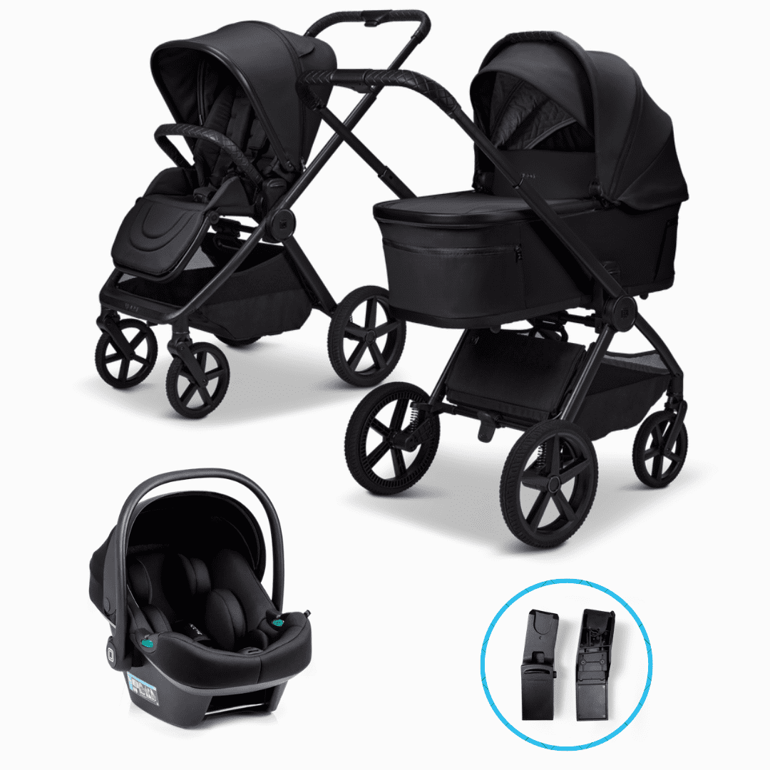 Moon RESEA Fold 3in1 Set Onyx inkl. Babyschale LOLA