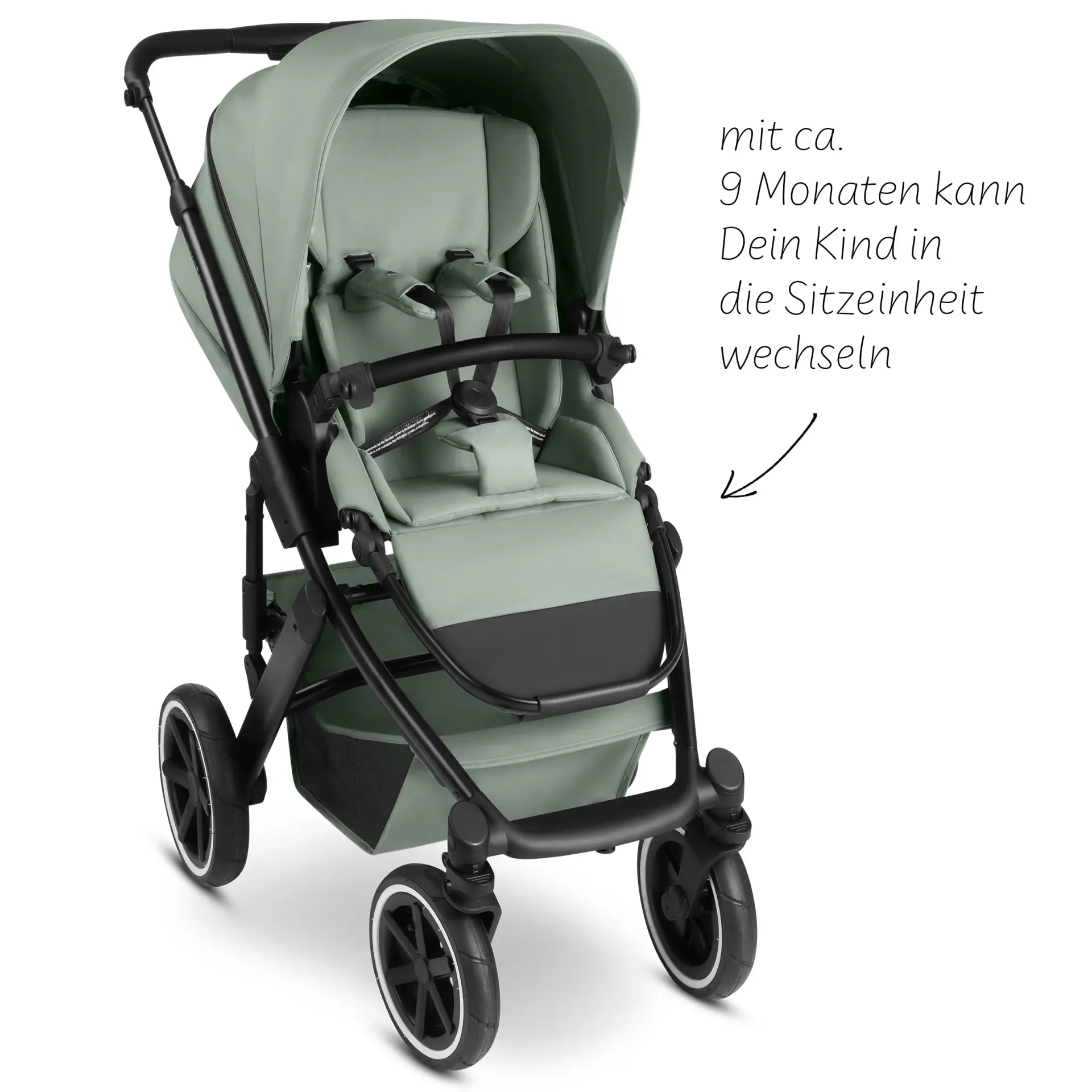ABC Design Salsa 5 Air 3in1 Kinderwagen Set Pine inkl. Tulip und Adapter 