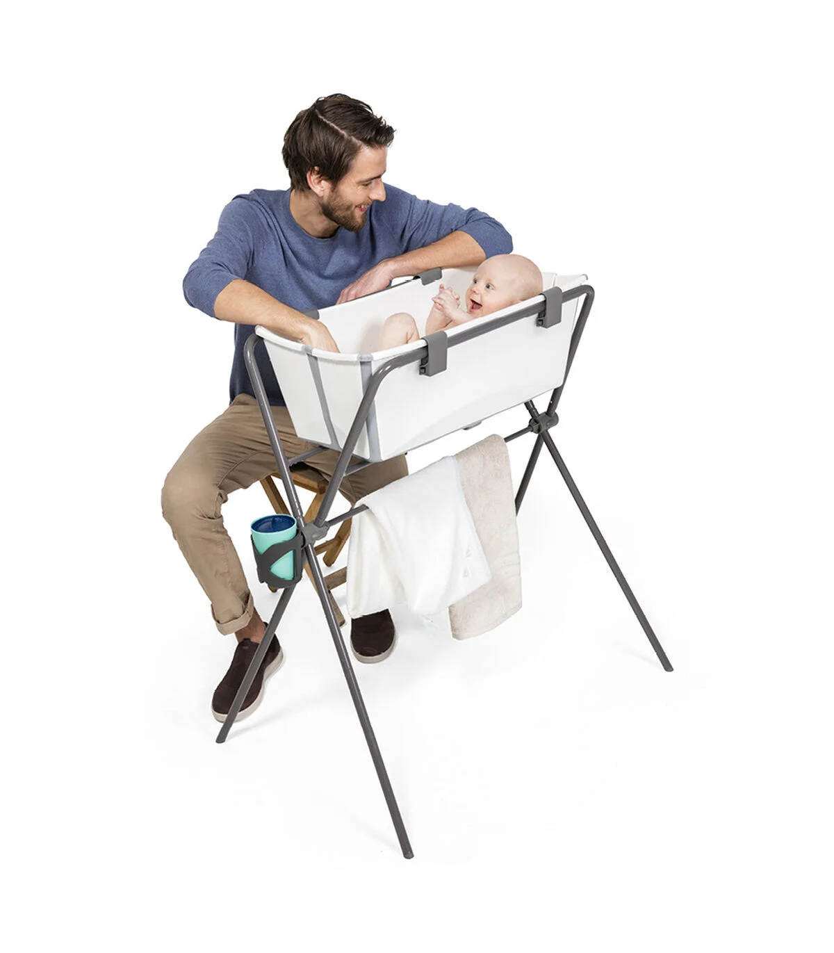 Stokke Flexi Bath White Aqua Stokke Flexi Bath White Aqua