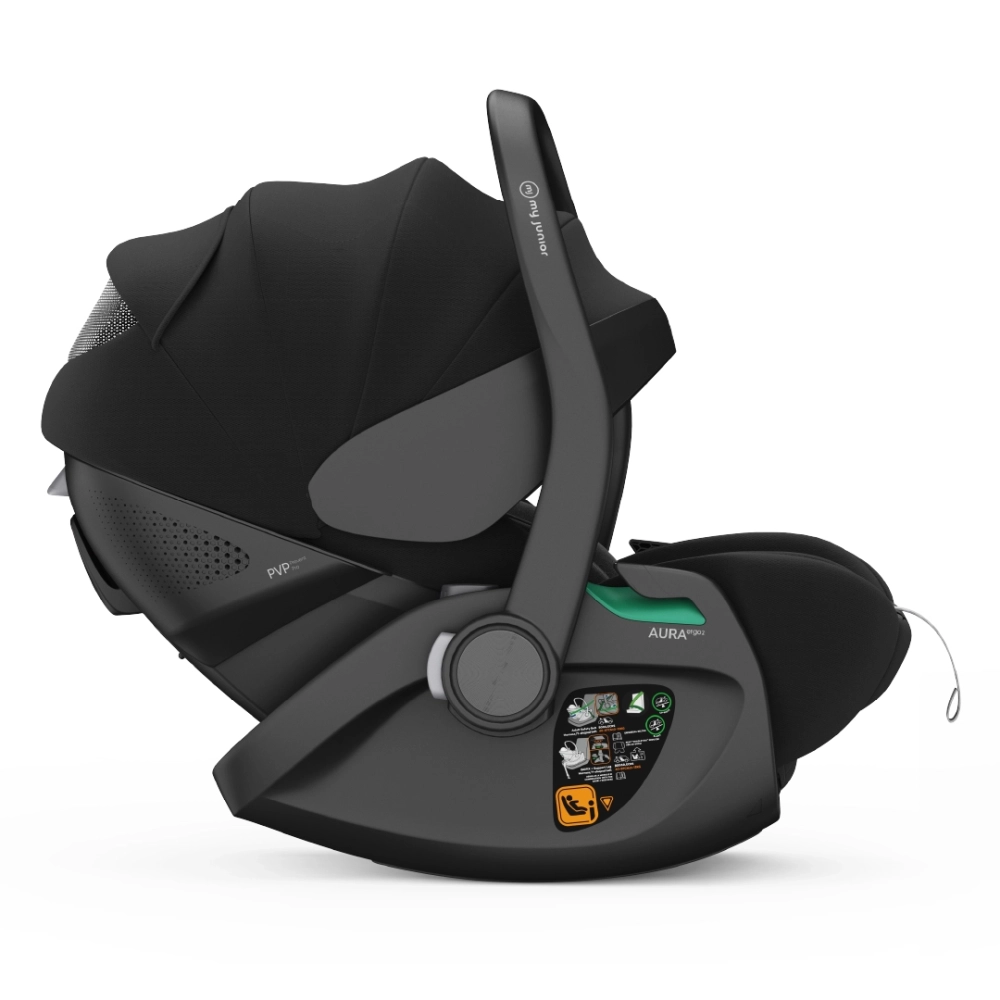 my junior AURA ergo 2 i-Size Babyschale Schwarz