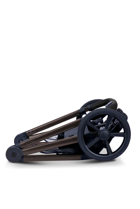 Moon STYLO 5in1 Kombikinderwagen-Set Graphite inkl. Wickeltasche, Regenverdeck und Adaptern