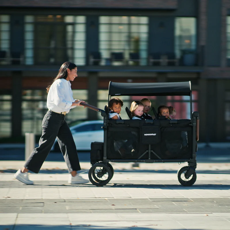 Wonderfold W6 Luxe Pro KinderVan 6-Sitzer Schwarz