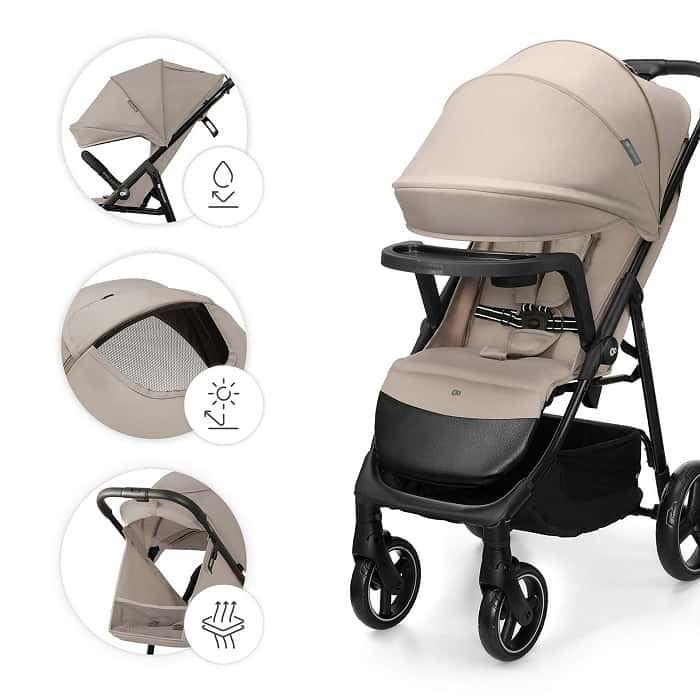 Kinderkraft Buggy TRIG 3 mit Tablett Beige
