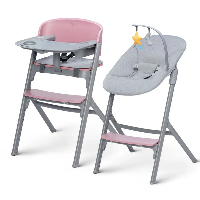 Kinderkraft Hochstuhl LIVY ASTER PINK mit CALMEE Wippe Kinderkraft Hochstuhl LIVY ASTER PINK mit CALMEE Wippe