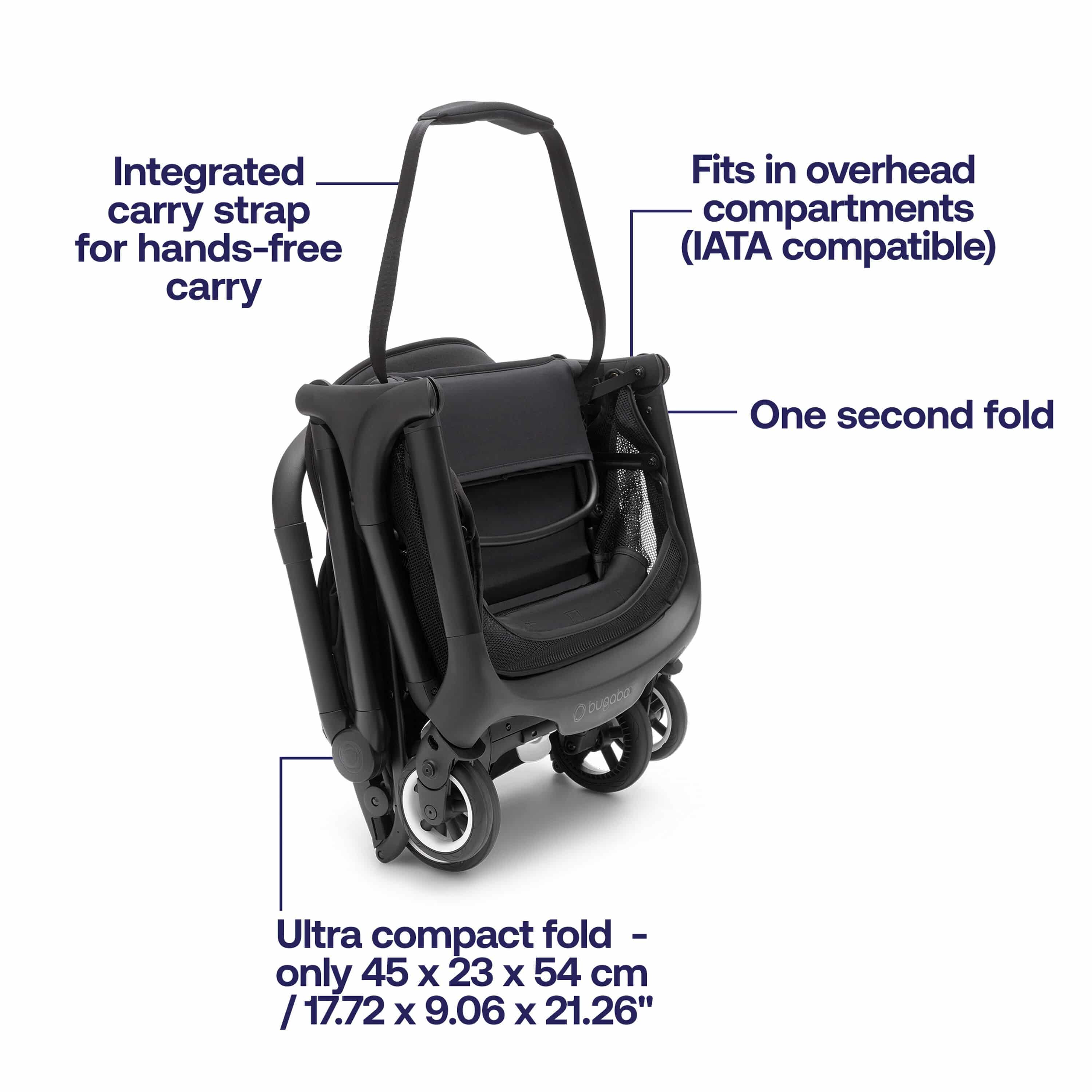 Bugaboo Butterfly komplett mitternachtsschwarz Bugaboo Butterfly komplett mitternachtsschwarz