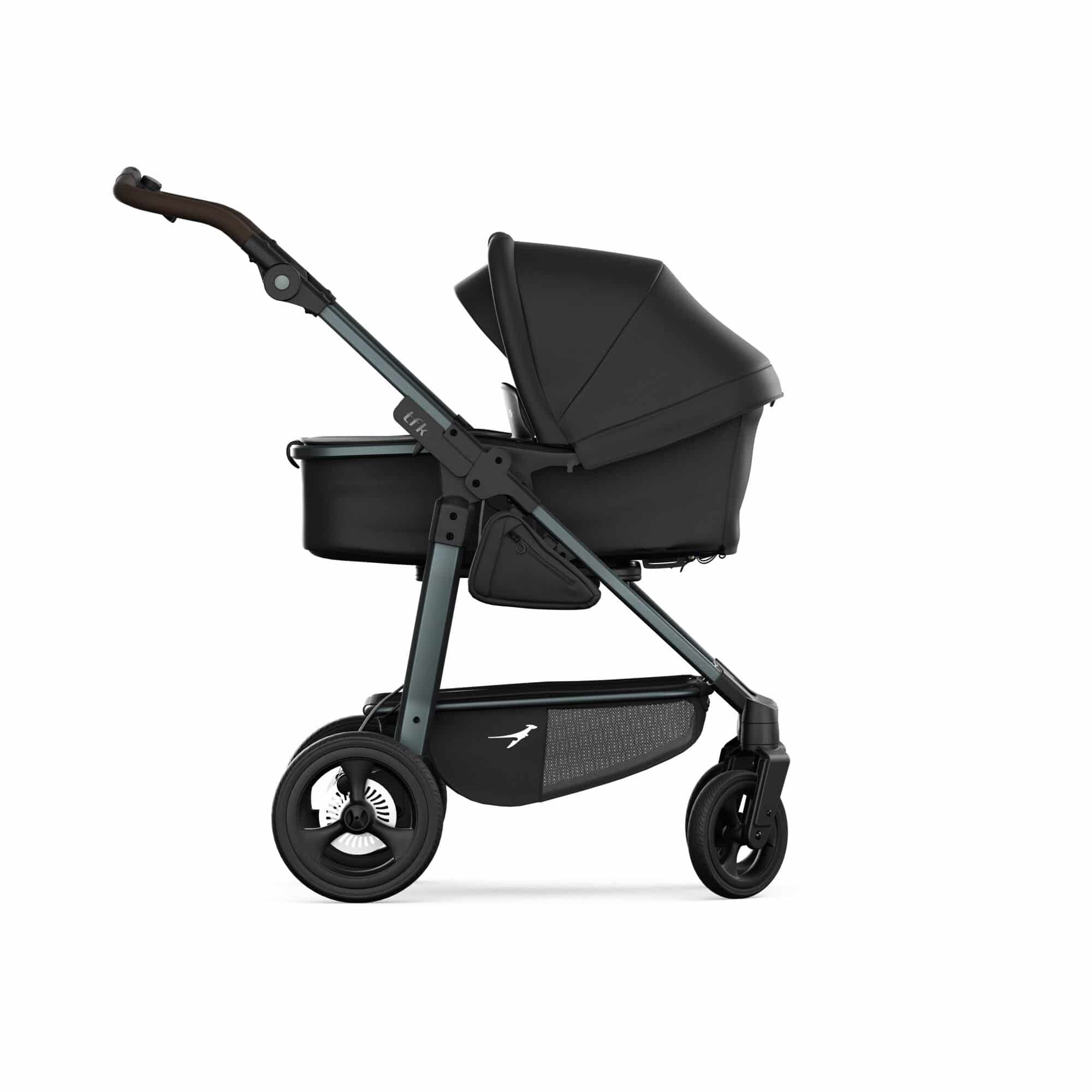 TFK Mono 4 3in1 Kinderwagen Set Schwarz mit CYBEX Cloud T i-Size Sepia Black & TFK Mono Adapter TFK Mono 4 3in1 Kinderwagen Set Schwarz mit CYBEX Cloud T i-Size Sepia Black & TFK Mono Adapter