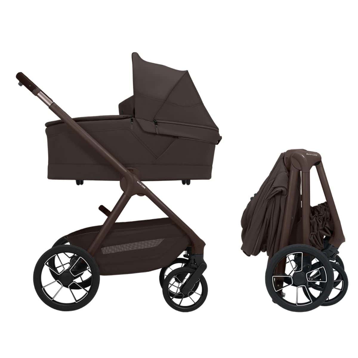 Maxi Cosi Oxford + Kombikinderwagen inkl. faltbarer Babywanne Espresso Brown