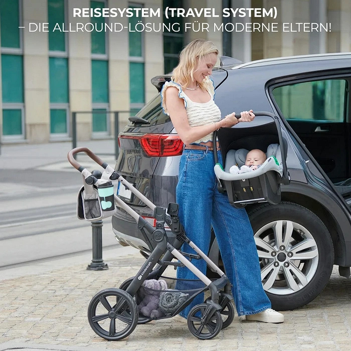 Kinderkraft Kinderwagen 3in1 Moov 2 Air beige Kinderkraft Kinderwagen 3in1 Moov 2 Air beige