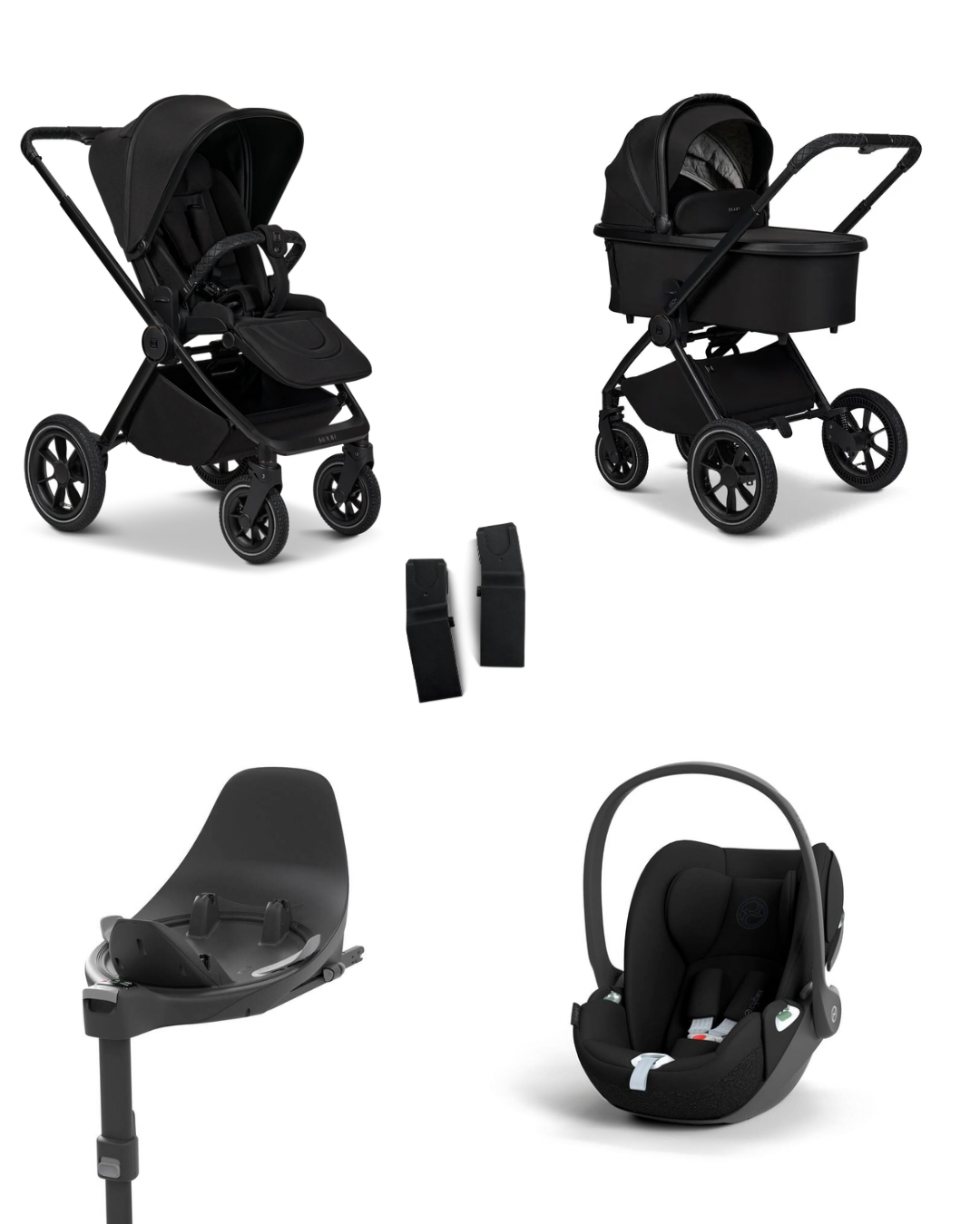 Moon GIO+ 2025 4in1 Set inkl. Cybex Cloud T i-Size Babyschale, Cybex Base T und Moon Adapter für GIO+ 2025
