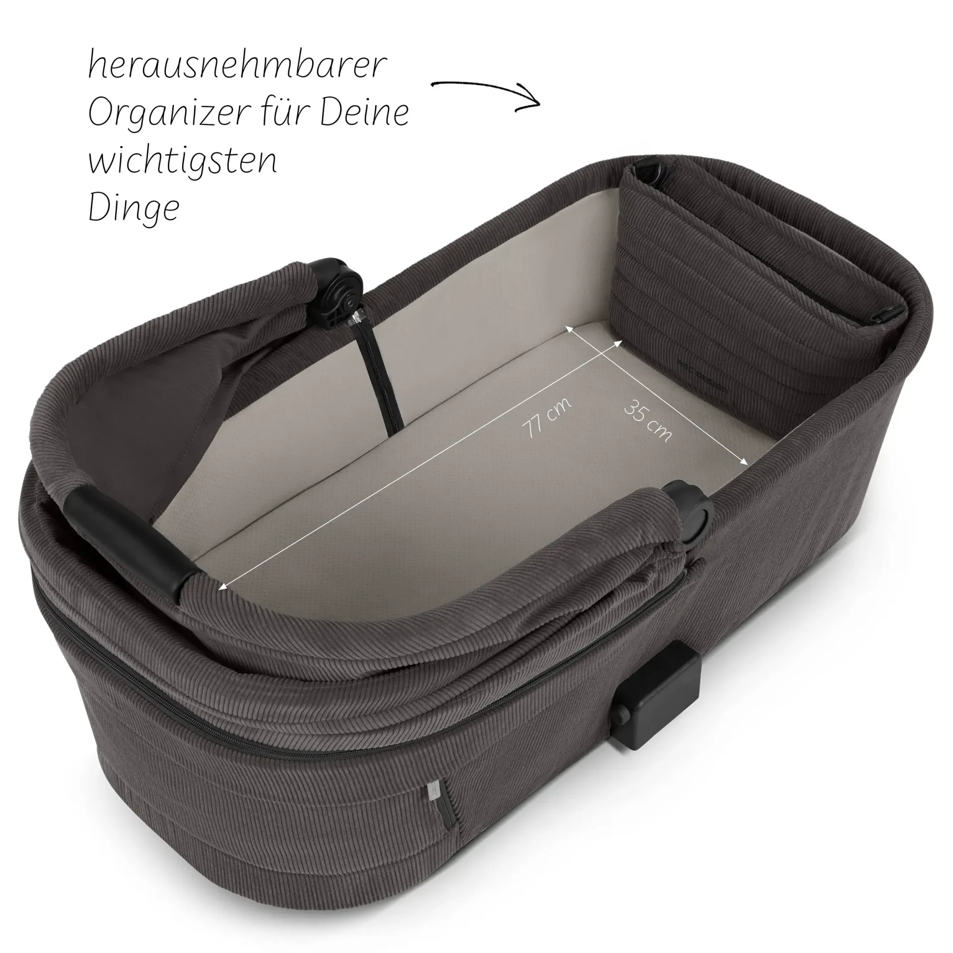 babywanne mit runtergeklappten verdeck und blick auf herausnehmbaren organizer babywanne mit runtergeklappten verdeck und blick auf herausnehmbaren organizer