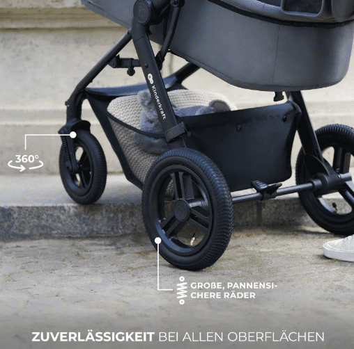 Kinderkraft 3in1 Kombikinderwagen MOOV 2 XL schwarz 