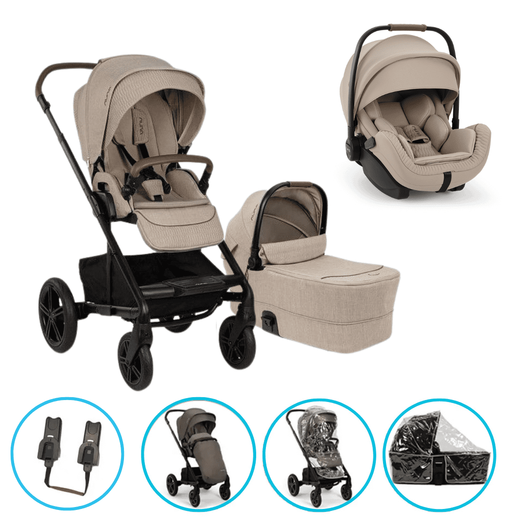 Nuna MIXX next 3in1 Kinderwagen Set Cosmopolitan inkl. Arra flex Cosmopolitan & gratis Zubehör