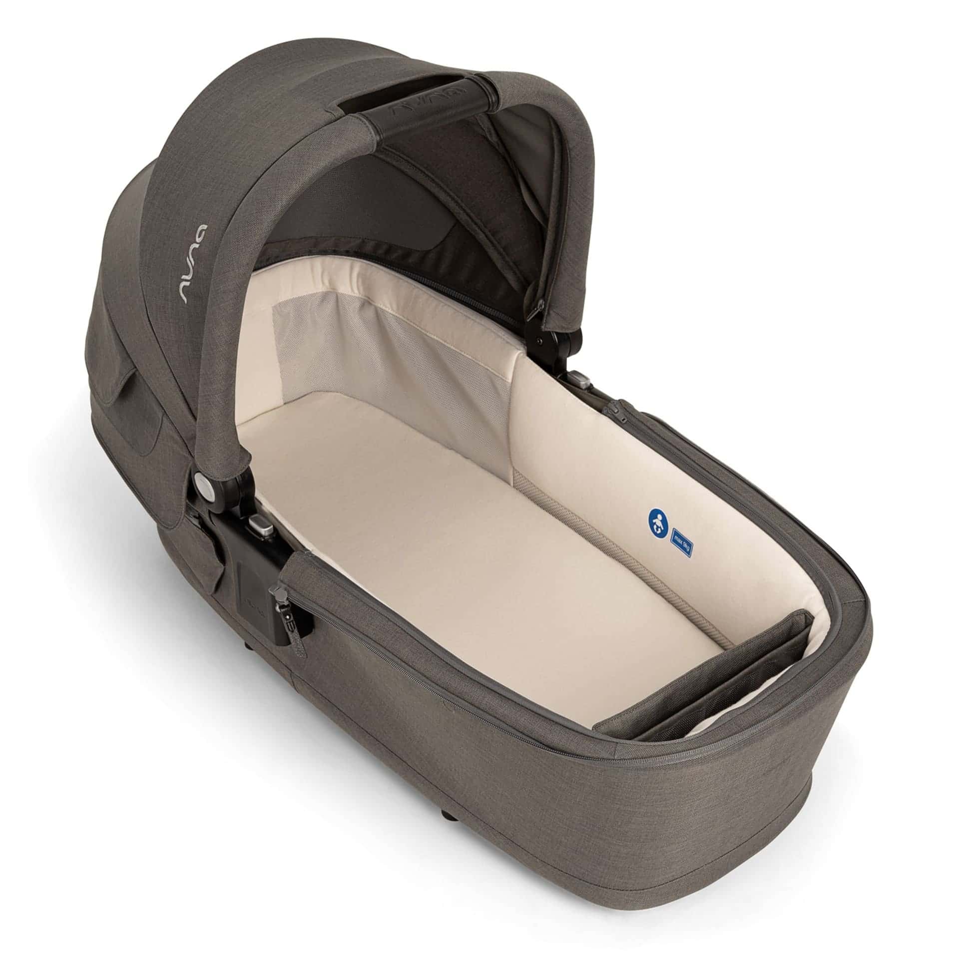 Nuna Swiv Kombikinderwagen Caviar inkl. faltbare LYTL Babywanne Granite