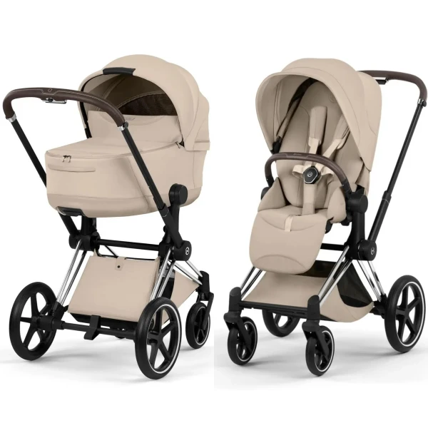  Cybex Priam Kombikinderwagen Style Kollektion Chrome Brown / Cozy Beige