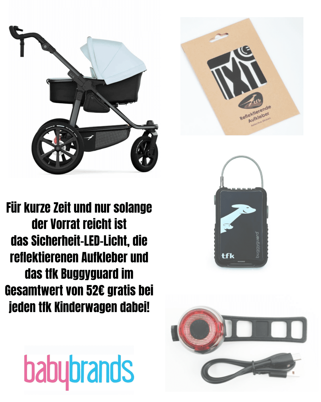 TFK Pro - Kombikinderwagen (inkl. Sicherheitskit bis zum 31.07.2025) - blau