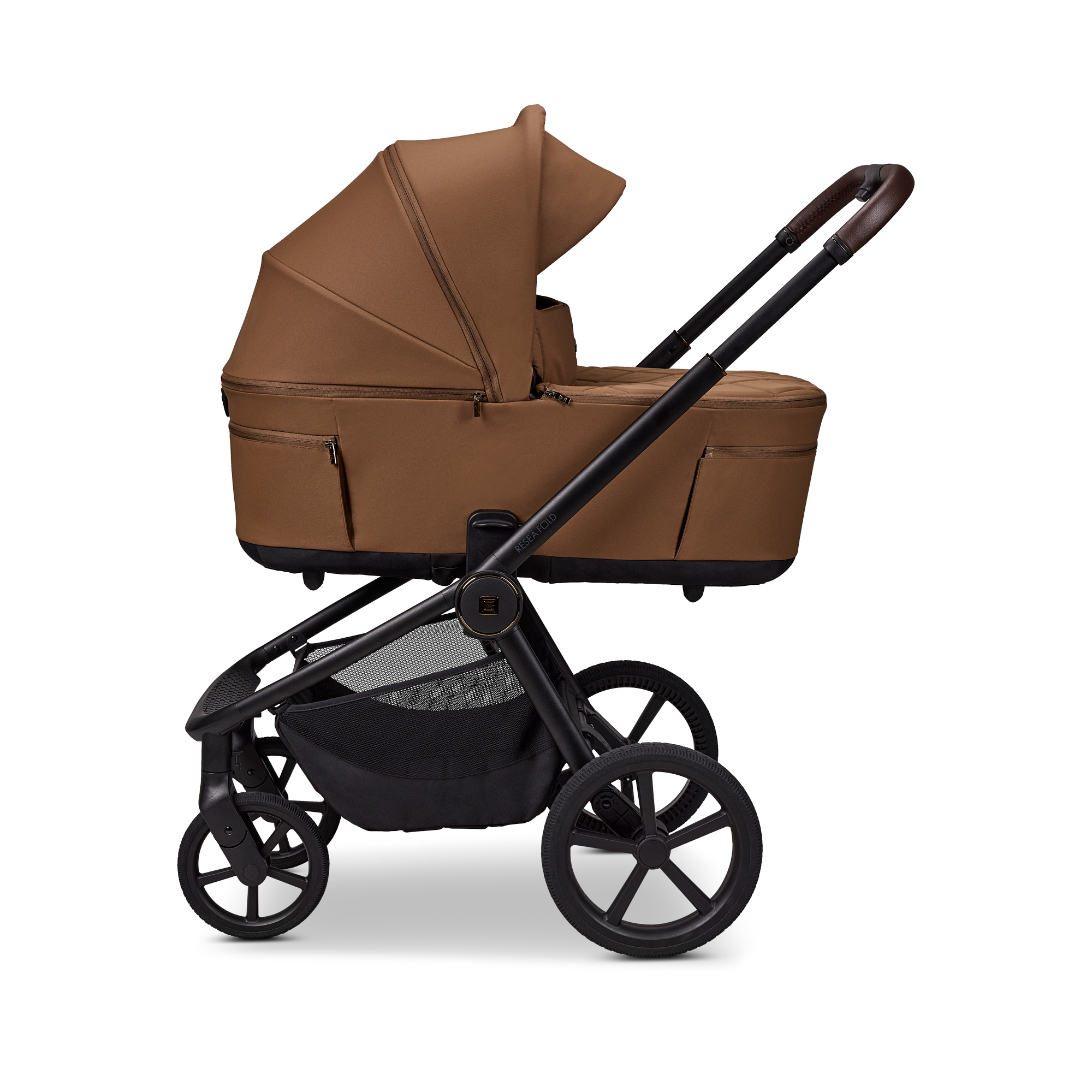 Moon RESEA Fold Kombikinderwagen Cognac