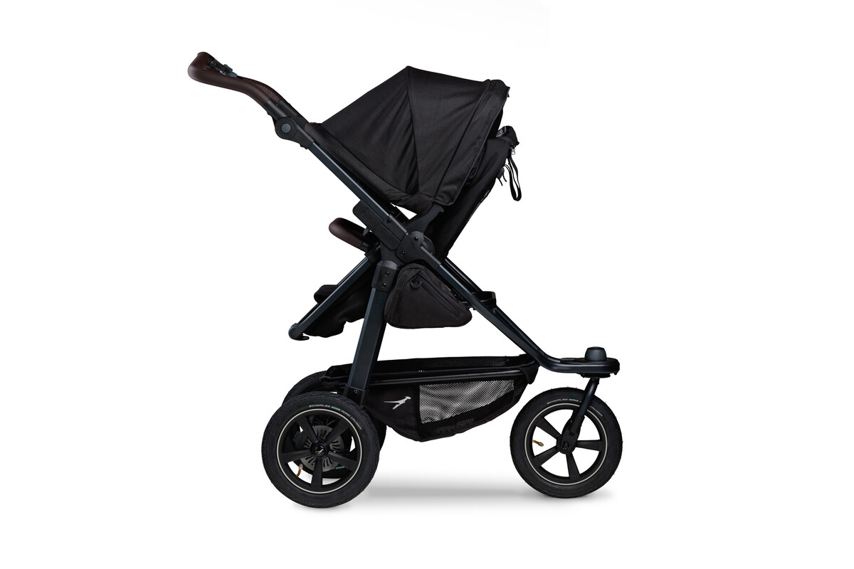 TFK Mono 2 Kombikinderwagen inkl. gratis Wickelrucksack Lufträder - schwarz