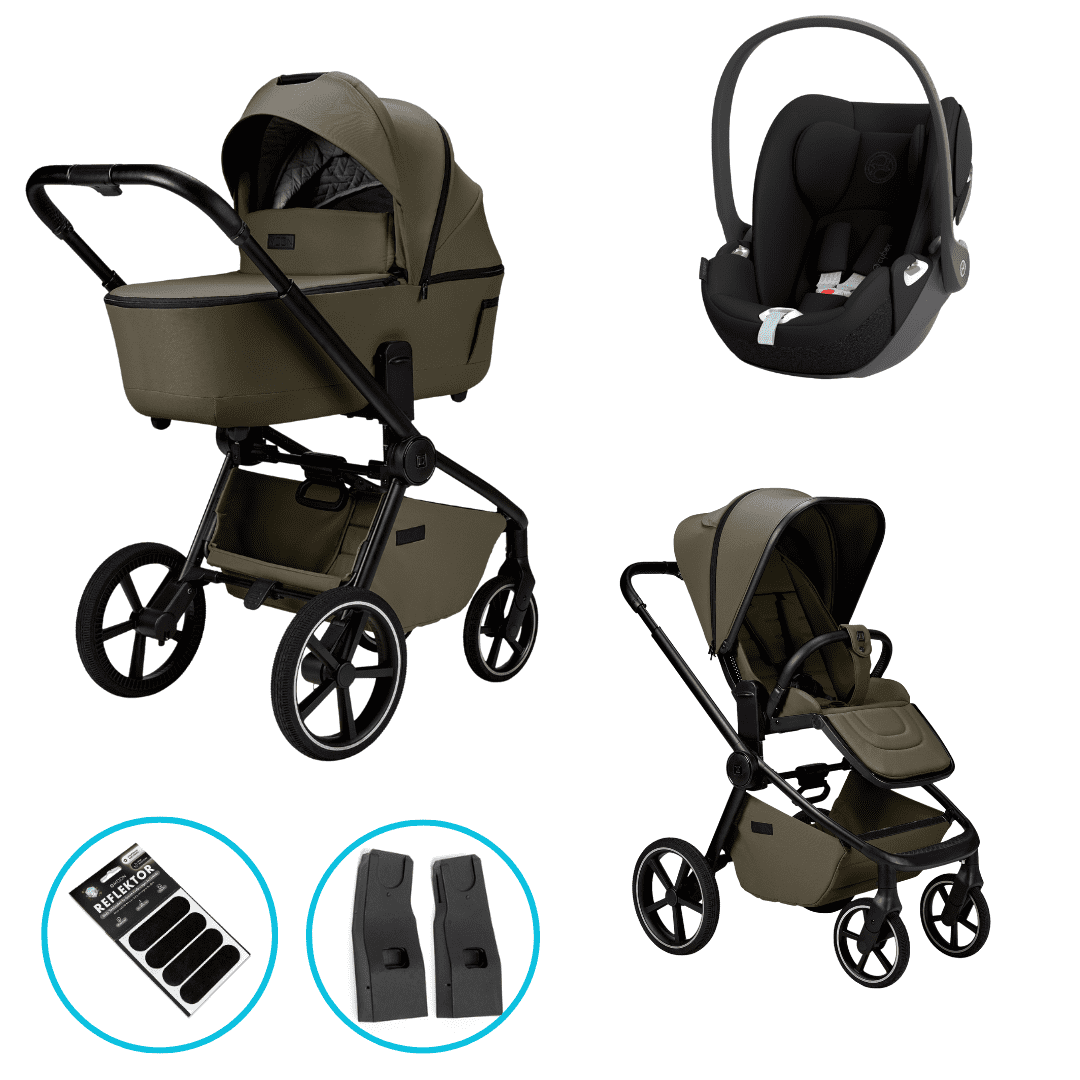 Moon RESEA 2.0 Moss Kombikinderwagen 3in1 Set inkl. Cloud T i-Size sepia black Moon RESEA 2.0 Moss Kombikinderwagen 3in1 Set inkl. Cloud T i-Size sepia black