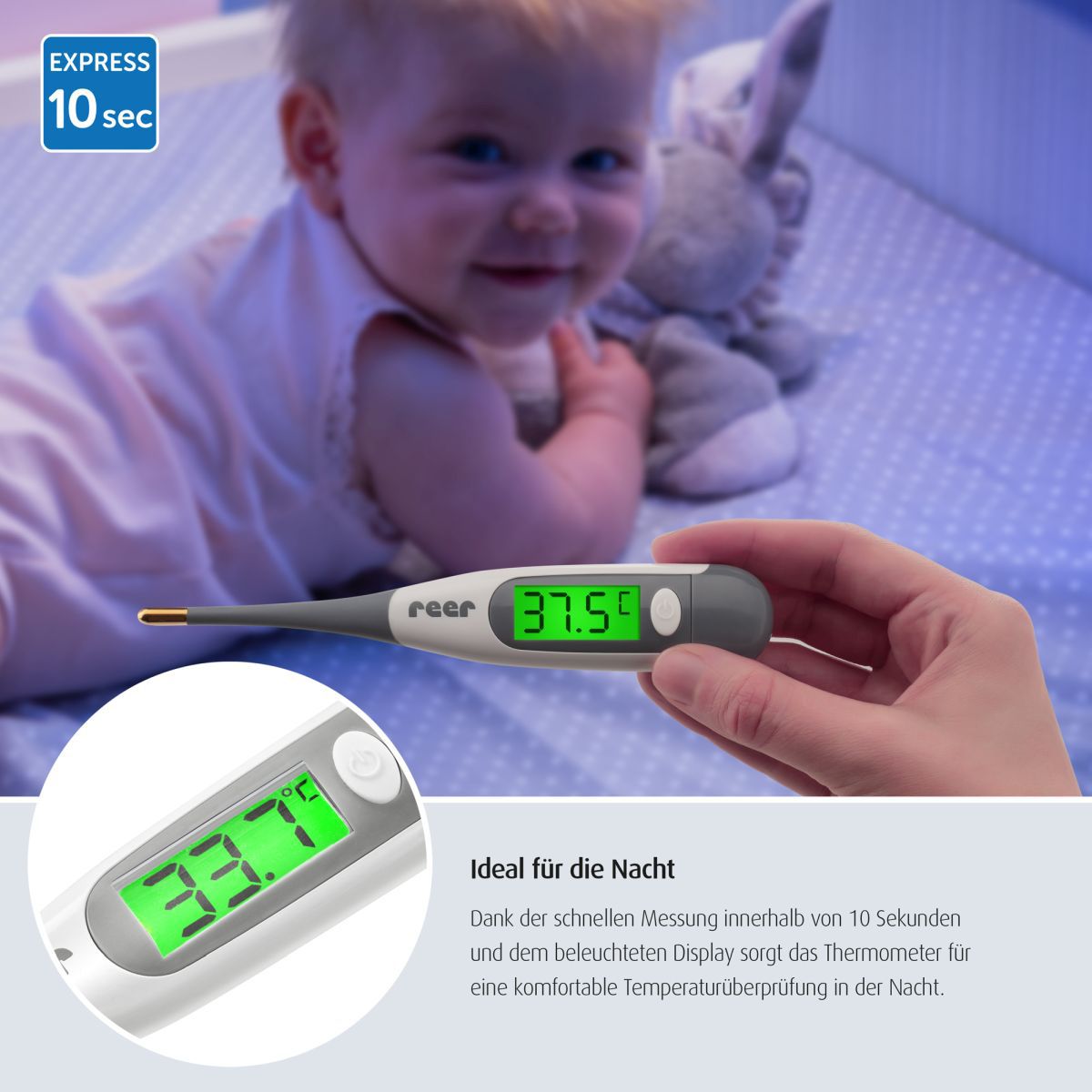 Reer TempPro digitales Express-Fieberthermometer