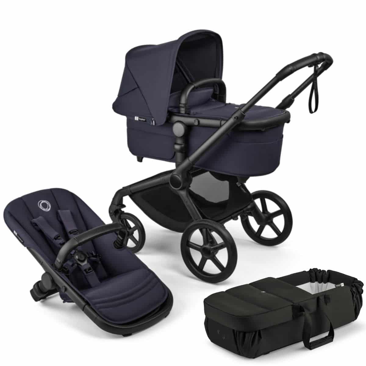 Bugaboo Fox5 Renew Kombikinderwagen Deep Indigo inkl. gratis Babynest