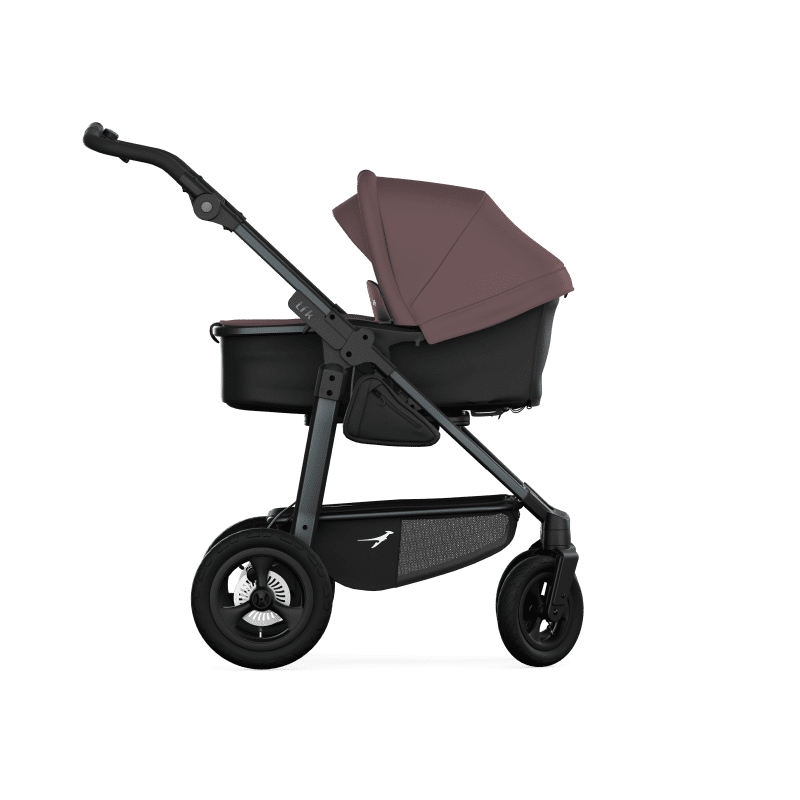 TFK Mono 4 3in1 Kinderwagen Set Braun mit CYBEX Cloud T i-Size Sepia Black & TFK Mono Adapter