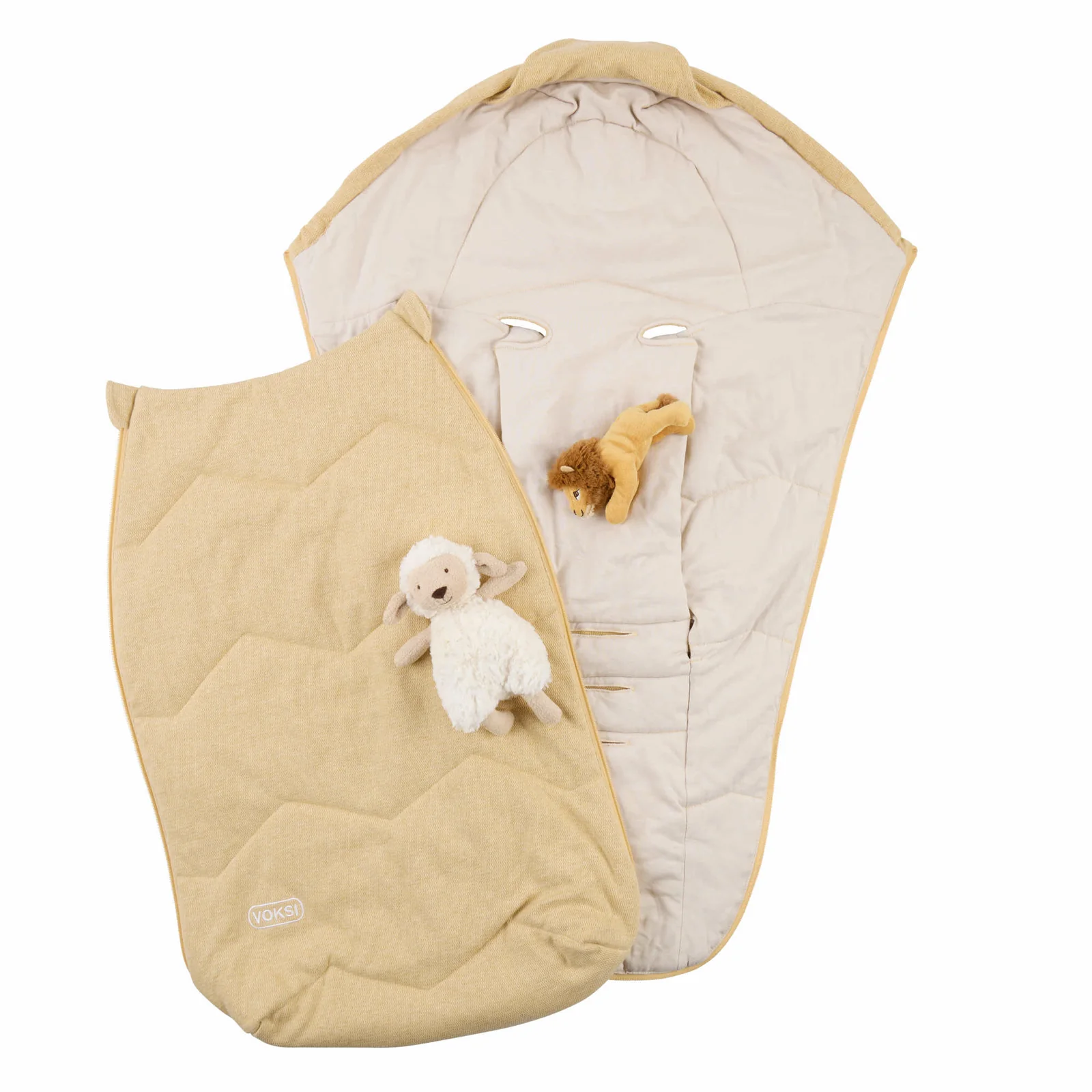 VOKSI Breeze Light Fußsack für Babyschale King Yellow