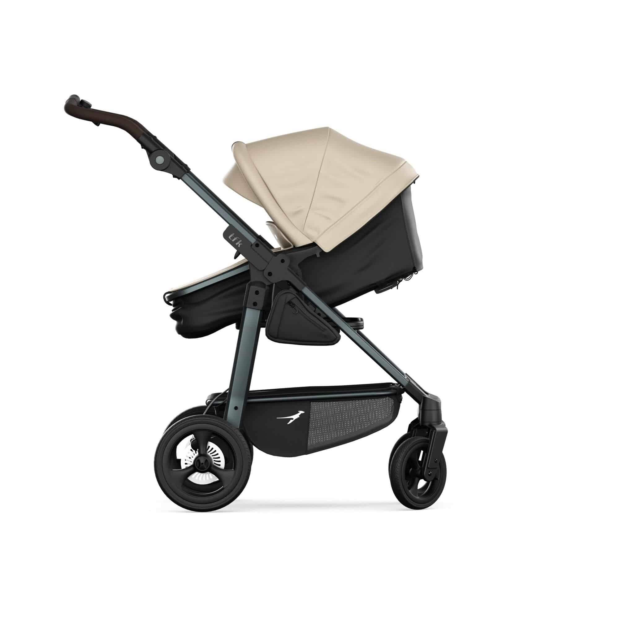 TFK Mono 4 3in1 Kinderwagen Set Sand mit CYBEX Cloud T i-Size Sepia Black & TFK Mono Adapter TFK Mono 4 3in1 Kinderwagen Set Sand mit CYBEX Cloud T i-Size Sepia Black & TFK Mono Adapter