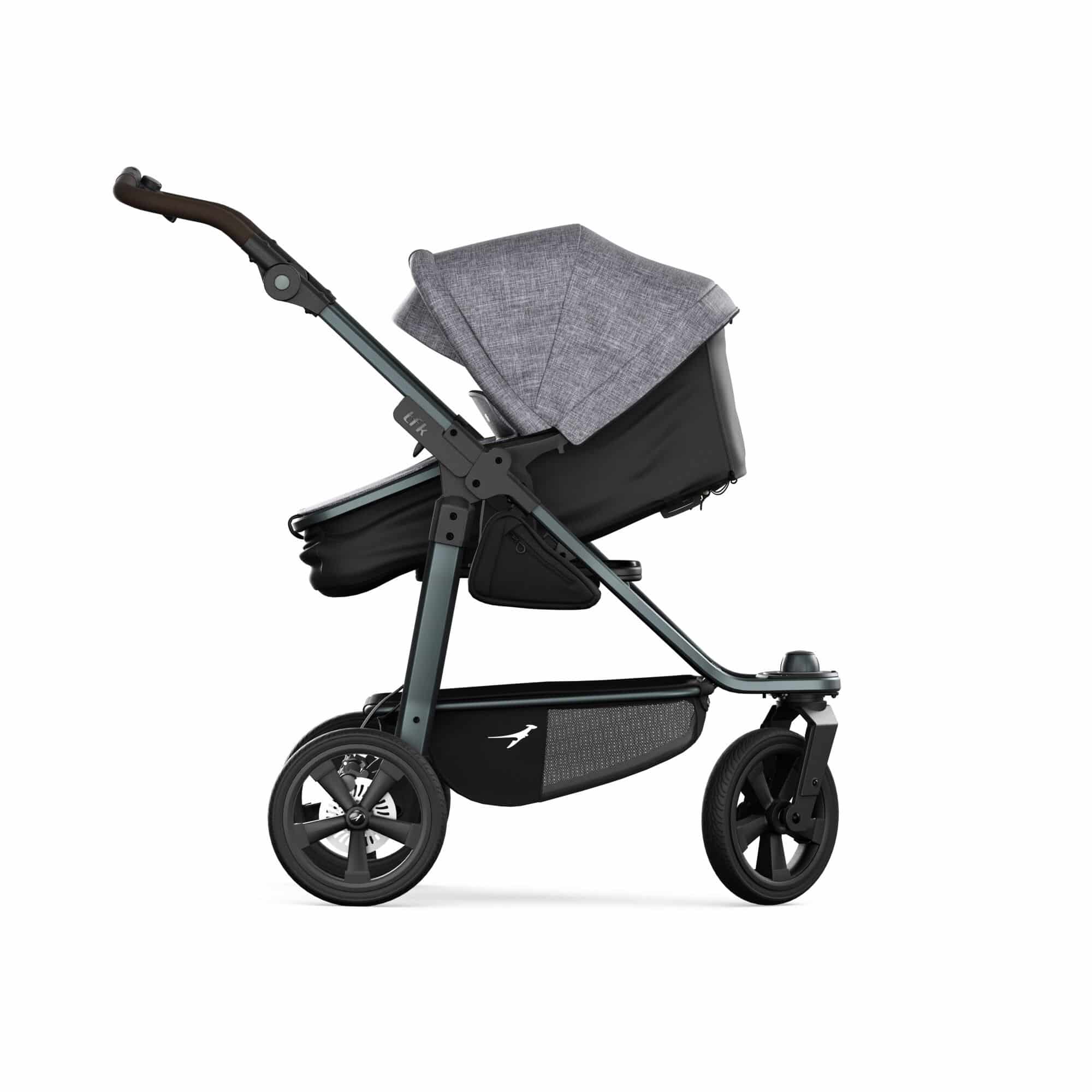 TFK Mono 3 4in1 Kinderwagen Set Premium Grau mit CYBEX Cloud T i-Size Sepia Black, CYBEX Base T & TFK Mono Adapter TFK Mono 3 4in1 Kinderwagen Set Premium Grau mit CYBEX Cloud T i-Size Sepia Black, CYBEX Base T & TFK Mono Adapter