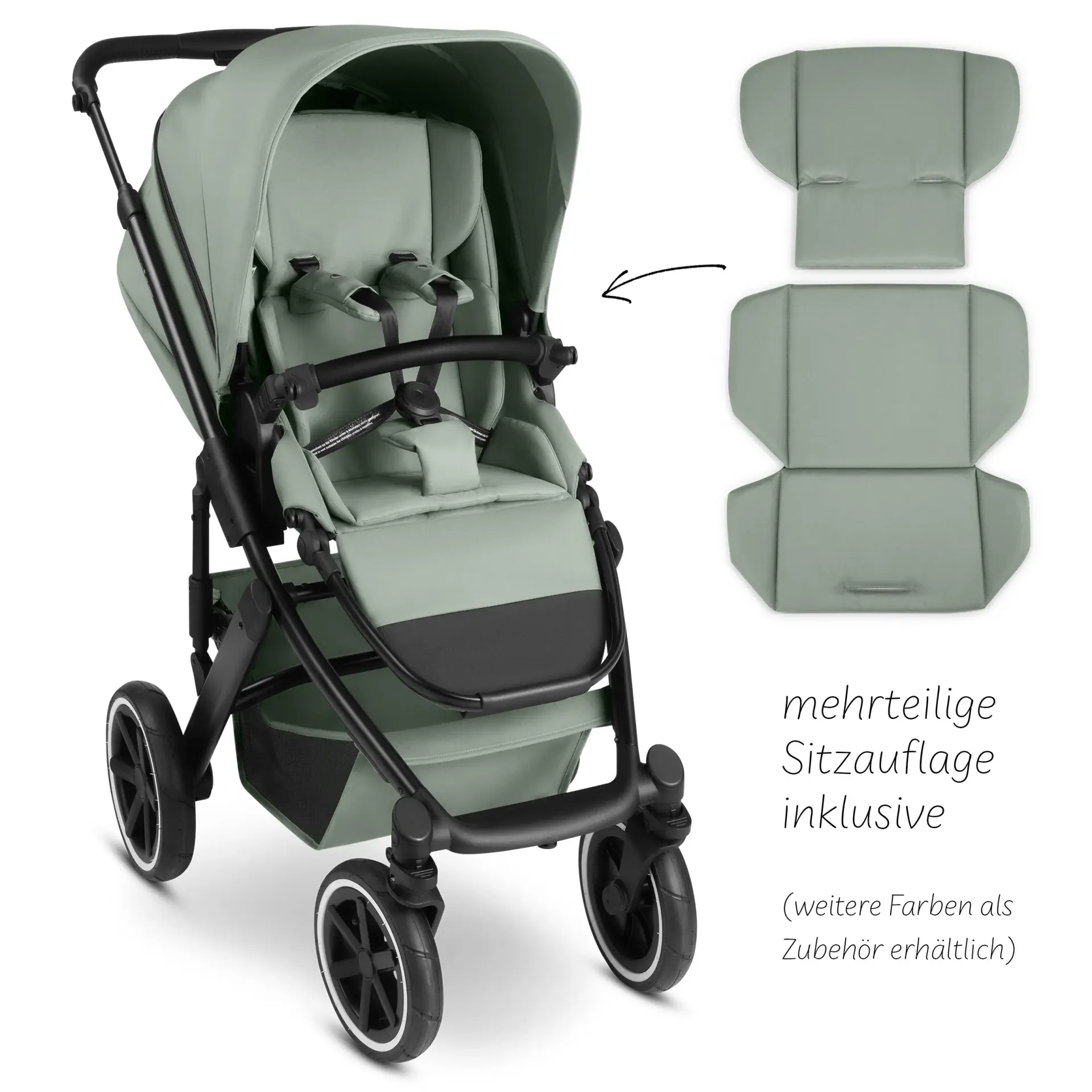 ABC Design Salsa 5 Air 3in1 Kinderwagen Set Pine inkl. Tulip und Adapter 