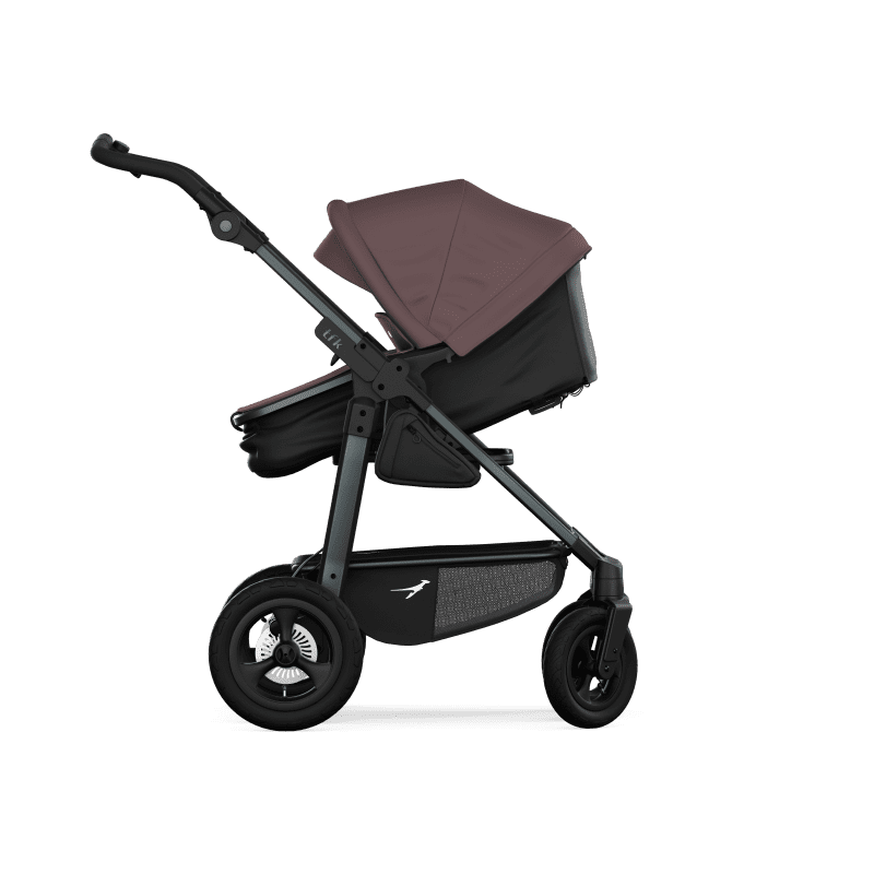 TFK Mono 4 3in1 Kinderwagen Set Braun mit CYBEX Cloud T i-Size Sepia Black & TFK Mono Adapter