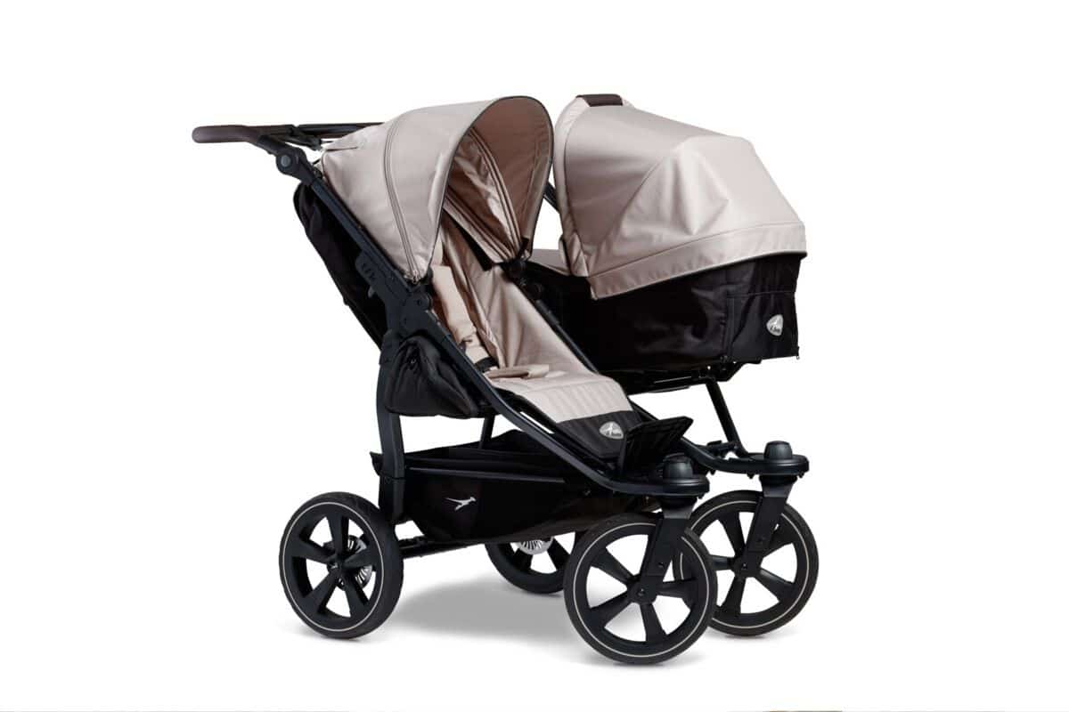 TFK duo 2 Geschwisterwagen - Luftkammerräder - Sand TFK duo 2 Geschwisterwagen - Luftkammerräder - Sand